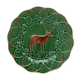 Bordallo Pinheiro Woods fruit plate diam. 9.45 inch Deer - Buy now on ShopDecor - Discover the best products by BORDALLO PINHEIRO design