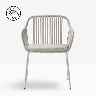 Pedrali Babila Twist 2795 armchair with cushion for outdoor use - Buy now on ShopDecor - Discover the best products by PEDRALI design