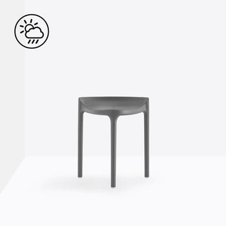 Pedrali Happy 491 plastic stool with seat H.17 3/4 inch - Buy now on ShopDecor - Discover the best products by PEDRALI design