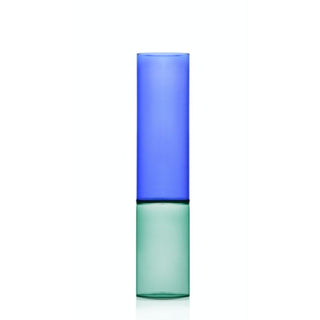 Ichendorf Bamboo Groove vase green-blue h. 11.82 inch by Anna Perugini - Buy now on ShopDecor - Discover the best products by ICHENDORF design