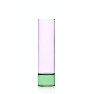 Ichendorf Bamboo Groove vase green-pink h. 10.63 inch by Anna Perugini - Buy now on ShopDecor - Discover the best products by ICHENDORF design