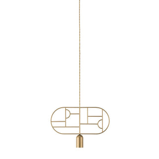 Nomon Wooden Dots pendant lamp 110 Volt Gold WD03 - Buy now on ShopDecor - Discover the best products by NOMON design