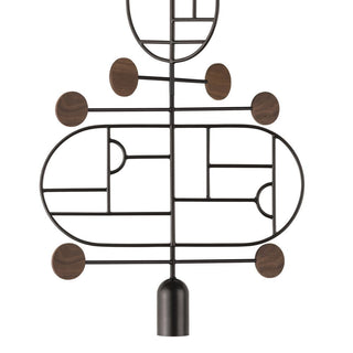 Nomon Wooden Dots pendant lamp graphite structure 1 element 110 Volt - Buy now on ShopDecor - Discover the best products by NOMON design