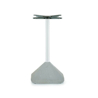 Pedrali Concrete 855 table base in concrete with white column H.28 47/64 inch - Buy now on ShopDecor - Discover the best products by PEDRALI design