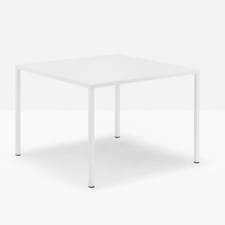 Pedrali Fabbrico TFA table 39.4x39.4 inch in white powder coated steel - Buy now on ShopDecor - Discover the best products by PEDRALI design