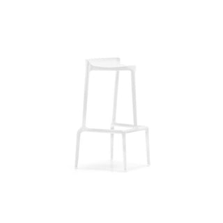 Pedrali Happy 490 plastic stool with seat H.29 17/32 inch White - Buy now on ShopDecor - Discover the best products by PEDRALI design