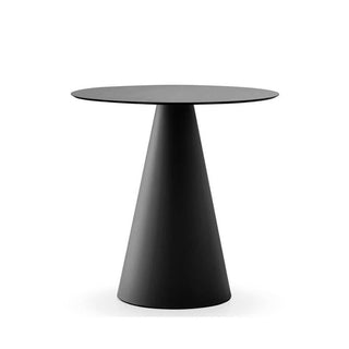 Pedrali Ikon 865 table with solid laminate top diam.27 9/16 inch Black - Buy now on ShopDecor - Discover the best products by PEDRALI design