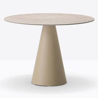 Pedrali Ikon 866 table sand with solid laminate top diam. 35 3/64 inch Buy on Shopdecor PEDRALI collections