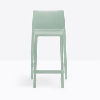 Pedrali Volt 677 stool for outdoor use with seat H.25 63/64 inch Pedrali Green VE100 - Buy now on ShopDecor - Discover the best products by PEDRALI design
