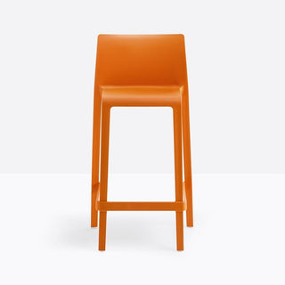 Pedrali Volt 677 stool for outdoor use with seat H.25 63/64 inch Pedrali Orange AR400E - Buy now on ShopDecor - Discover the best products by PEDRALI design