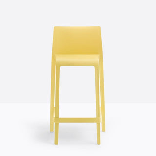 Pedrali Volt 677 stool for outdoor use with seat H.25 63/64 inch Pedrali Yellow GI100 - Buy now on ShopDecor - Discover the best products by PEDRALI design