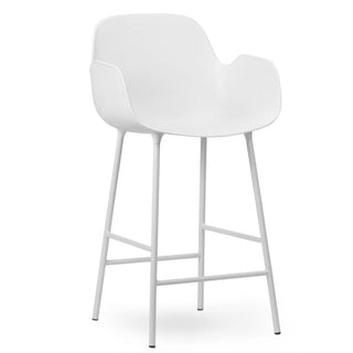 Normann Copenhagen Form steel bar armchair with polypropylene seat h. 25 2/3 in. - Buy now on ShopDecor - Discover the best products by NORMANN COPENHAGEN design