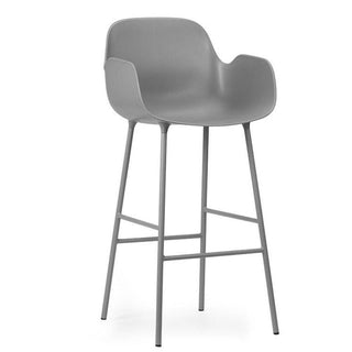 Normann Copenhagen Form steel bar armchair with polypropylene seat h. 29 1/2 in. - Buy now on ShopDecor - Discover the best products by NORMANN COPENHAGEN design