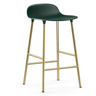 Normann Copenhagen Form brass bar stool with polypropylene seat h. 25 2/3 in. - Buy now on ShopDecor - Discover the best products by NORMANN COPENHAGEN design