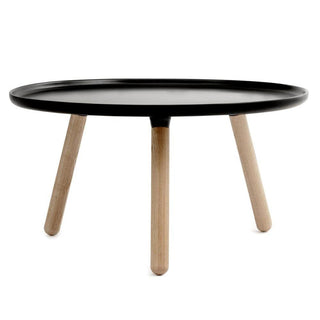 Normann Copenhagen Tablo Large table with plastic top diam. 30 3/4 in. and ash legs - Buy now on ShopDecor - Discover the best products by NORMANN COPENHAGEN design