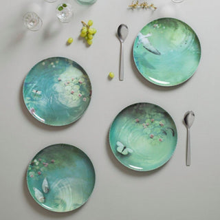 Ibride Faux-Semblants Extra-Plates Yuan Narcisse set 4 plates diam. 9.85 inch Buy on Shopdecor IBRIDE collections