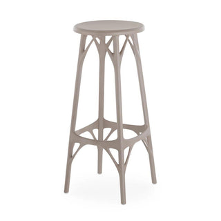 Kartell A.I. stool Light with seat h. 29.53 inch. for indoor/outdoor use Kartell Grey GR - Buy now on ShopDecor - Discover the best products by KARTELL design