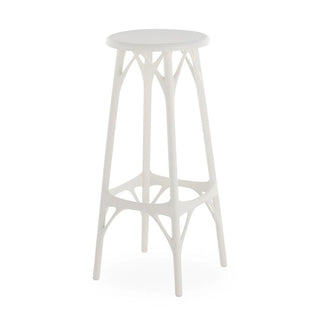 Kartell A.I. stool Light with seat h. 29.53 inch. for indoor/outdoor use Kartell White BI - Buy now on ShopDecor - Discover the best products by KARTELL design
