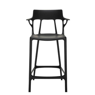 Kartell A.I. stool with seat h. 25.60 inch. for indoor/outdoor use Kartell Black NE - Buy now on ShopDecor - Discover the best products by KARTELL design
