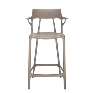 Kartell A.I. stool with seat h. 25.60 inch. for indoor/outdoor use Kartell Grey GR - Buy now on ShopDecor - Discover the best products by KARTELL design