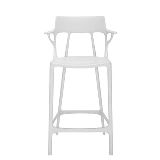 Kartell A.I. stool with seat h. 25.60 inch. for indoor/outdoor use Kartell White BI - Buy now on ShopDecor - Discover the best products by KARTELL design