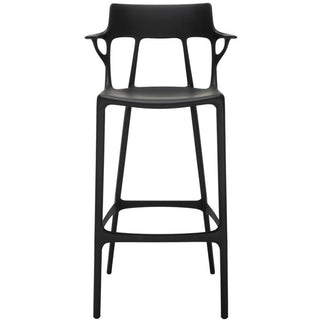 Kartell A.I. stool with seat h. 29.53 inch. for indoor/outdoor use Kartell Black NE - Buy now on ShopDecor - Discover the best products by KARTELL design
