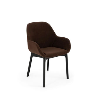 Kartell Clap armchair in Aquaclean fabric with black structure - Buy now on ShopDecor - Discover the best products by KARTELL design