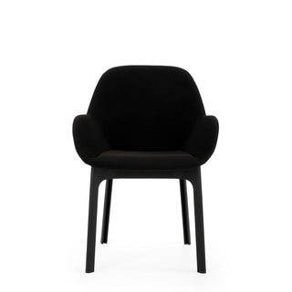 Kartell Clap armchair in Aquaclean fabric with black structure Kartell Aquaclean 3 Black - Buy now on ShopDecor - Discover the best products by KARTELL design