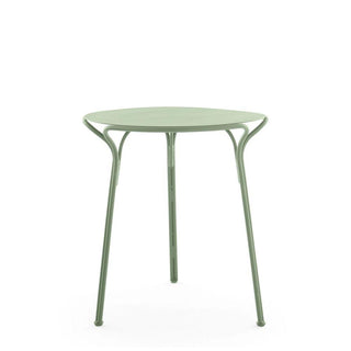 Kartell Hiray round table for outdoor use diam. 25.60 inch. Kartell Green VE - Buy now on ShopDecor - Discover the best products by KARTELL design