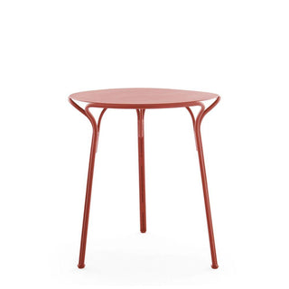 Kartell Hiray round table for outdoor use diam. 25.60 inch. Kartell Russet RU - Buy now on ShopDecor - Discover the best products by KARTELL design