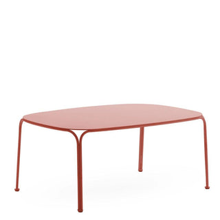 Kartell Hiray rectangular side table for outdoor use diam. 35.44x23.23 inch. Kartell Russet RU - Buy now on ShopDecor - Discover the best products by KARTELL design