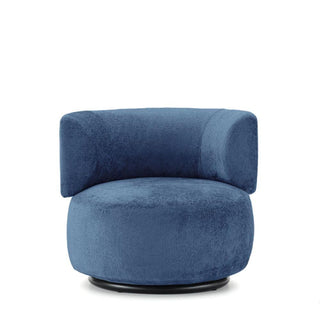 Kartell K-Wait armchair in Chenille fabric Kartell Chenille DE Light Blue - Buy now on ShopDecor - Discover the best products by KARTELL design