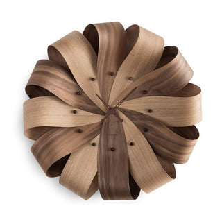 Nomon Brisa Mixto wall clock diam. 20.48 inch Walnut - Buy now on ShopDecor - Discover the best products by NOMON design