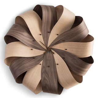 Nomon Brisa XL Mixto wall clock diam. 29.53 inch Walnut - Buy now on ShopDecor - Discover the best products by NOMON design