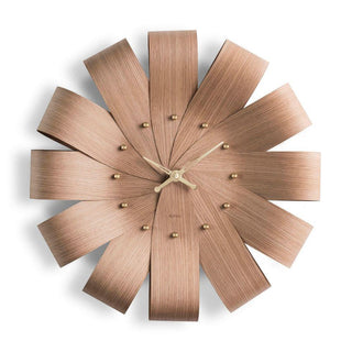 Nomon Ciclo Oak wall clock diam. 21.66 inch Brass - Buy now on ShopDecor - Discover the best products by NOMON design