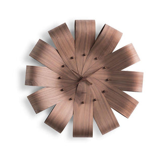 Nomon Ciclo Walnut wall clock diam. 21.66 inch Walnut - Buy now on ShopDecor - Discover the best products by NOMON design