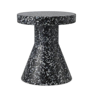 Normann Copenhagen Bit Cone recycled plastic stool/side table h. 16 1/2 in. Normann Copenhagen Bit Black/White - Buy now on ShopDecor - Discover the best products by NORMANN COPENHAGEN design