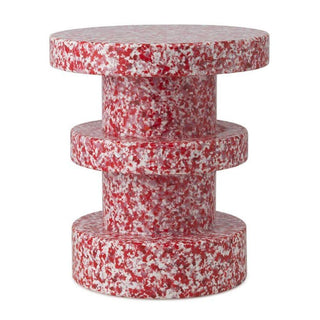 Normann Copenhagen Bit Stack recycled plastic stool/side table h. 16 1/2 in. Normann Copenhagen Bit Red - Buy now on ShopDecor - Discover the best products by NORMANN COPENHAGEN design