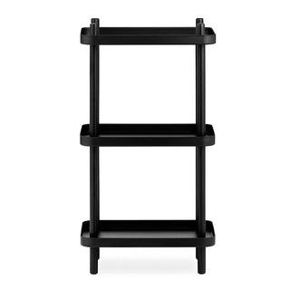Normann Copenhagen Block shelf h. 34 1/4 in. with painted ash legs Normann Copenhagen Block Black - Buy now on ShopDecor - Discover the best products by NORMANN COPENHAGEN design
