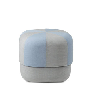 Normann Copenhagen Circus Duo Small fabric pouf 18 1/8x18 1/8in. with h.15 3/4 in. Normann Copenhagen Circus Duo Light Blue - Buy now on ShopDecor - Discover the best products by NORMANN COPENHAGEN design