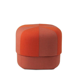 Normann Copenhagen Circus Duo Small fabric pouf 18 1/8x18 1/8in. with h.15 3/4 in. Normann Copenhagen Circus Duo Orange - Buy now on ShopDecor - Discover the best products by NORMANN COPENHAGEN design