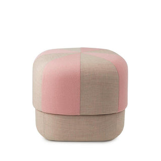 Normann Copenhagen Circus Duo Small fabric pouf 18 1/8x18 1/8in. with h.15 3/4 in. Normann Copenhagen Circus Duo Rose - Buy now on ShopDecor - Discover the best products by NORMANN COPENHAGEN design