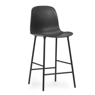 Normann Copenhagen Form steel bar chair with polypropylene seat h. 25 2/3 in. Normann Copenhagen Form Black - Buy now on ShopDecor - Discover the best products by NORMANN COPENHAGEN design