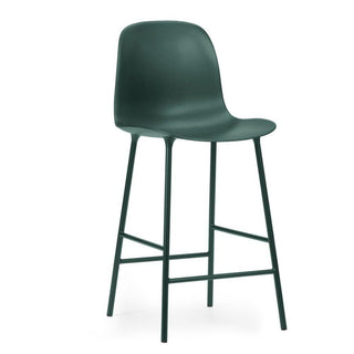 Normann Copenhagen Form steel bar chair with polypropylene seat h. 25 2/3 in. Normann Copenhagen Form Green - Buy now on ShopDecor - Discover the best products by NORMANN COPENHAGEN design