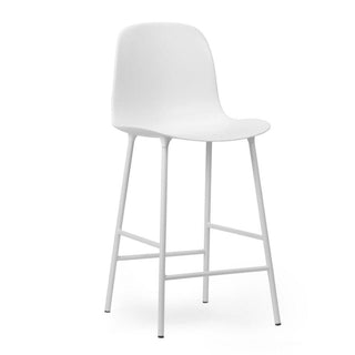 Normann Copenhagen Form steel bar chair with polypropylene seat h. 25 2/3 in. Normann Copenhagen Form White - Buy now on ShopDecor - Discover the best products by NORMANN COPENHAGEN design