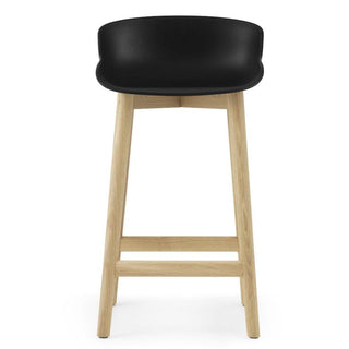 Normann Copenhagen Hyg oak bar stool with polypropylene seat h. 25 2/3 in. - Buy now on ShopDecor - Discover the best products by NORMANN COPENHAGEN design
