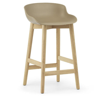Normann Copenhagen Hyg oak bar stool with polypropylene seat h. 25 2/3 in. Normann Copenhagen Hyg Sand - Buy now on ShopDecor - Discover the best products by NORMANN COPENHAGEN design