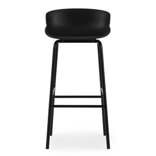 Normann Copenhagen Hyg steel bar stool with polypropylene seat h. 29 1/2 in. - Buy now on ShopDecor - Discover the best products by NORMANN COPENHAGEN design