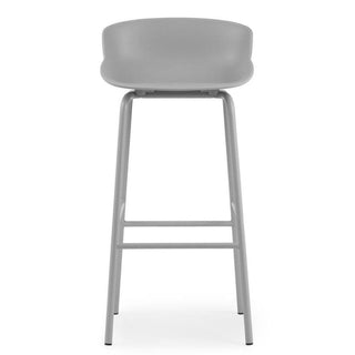 Normann Copenhagen Hyg steel bar stool with polypropylene seat h. 29 1/2 in. - Buy now on ShopDecor - Discover the best products by NORMANN COPENHAGEN design