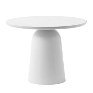 Normann Copenhagen Turn adjustable steel table diam. 21 2/3 in. with ash top Normann Copenhagen Turn Warm Grey - Buy now on ShopDecor - Discover the best products by NORMANN COPENHAGEN design